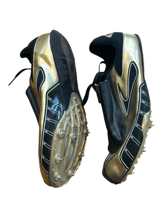 Brooks Other - Brooks Sprint Gold And Black PR 10.45 Laced Zip Up Track Running Shoes Size‎ 12